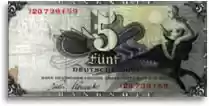 1948 German 5 mark note